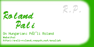 roland pali business card